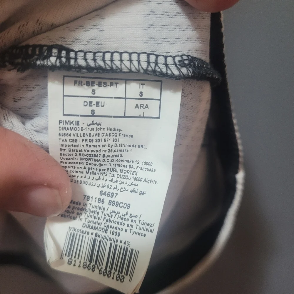 Pimkie Collection blk/wht stripe dress S - Picture 8 of 10